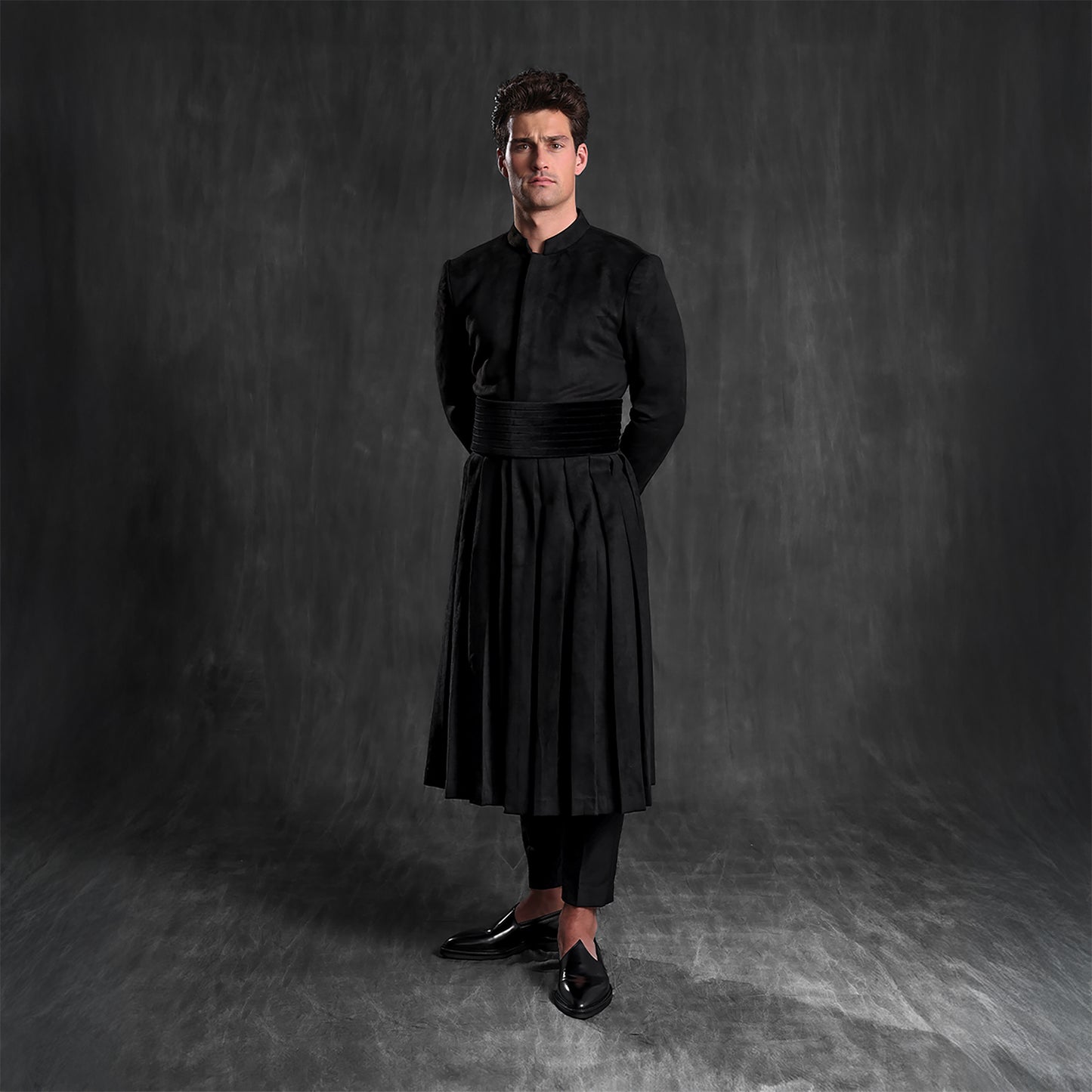 Pleated Long Jacket