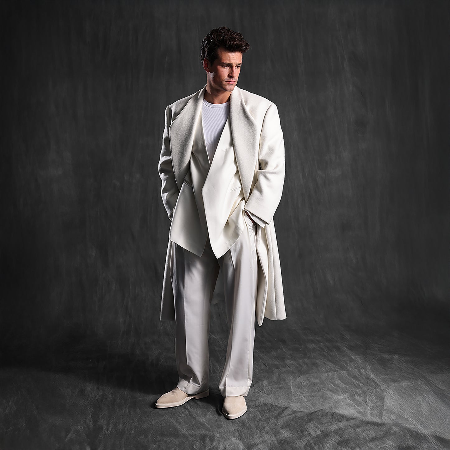 Oversized Wool Cashmere Overcoat