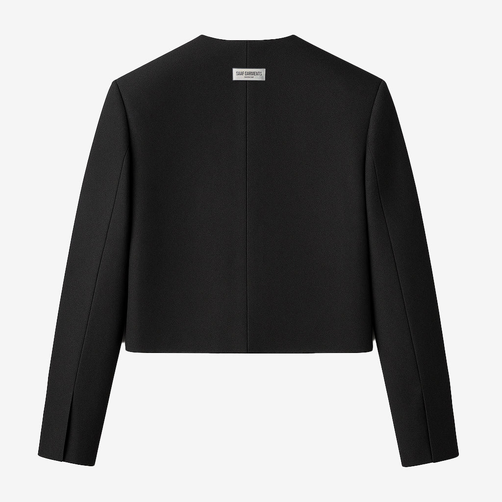 Crewneck Cropped Jacket