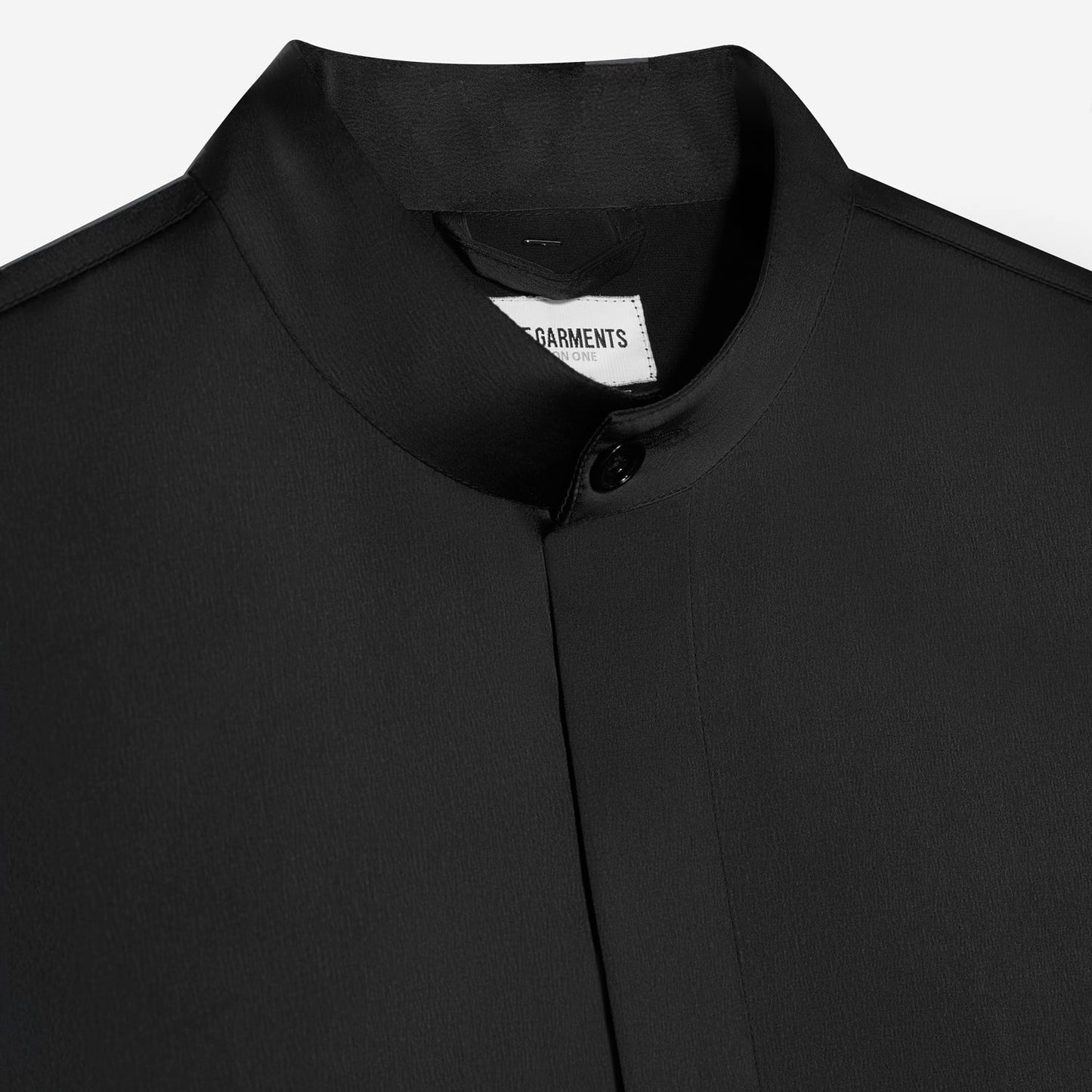Oversized Band Collar Shirt