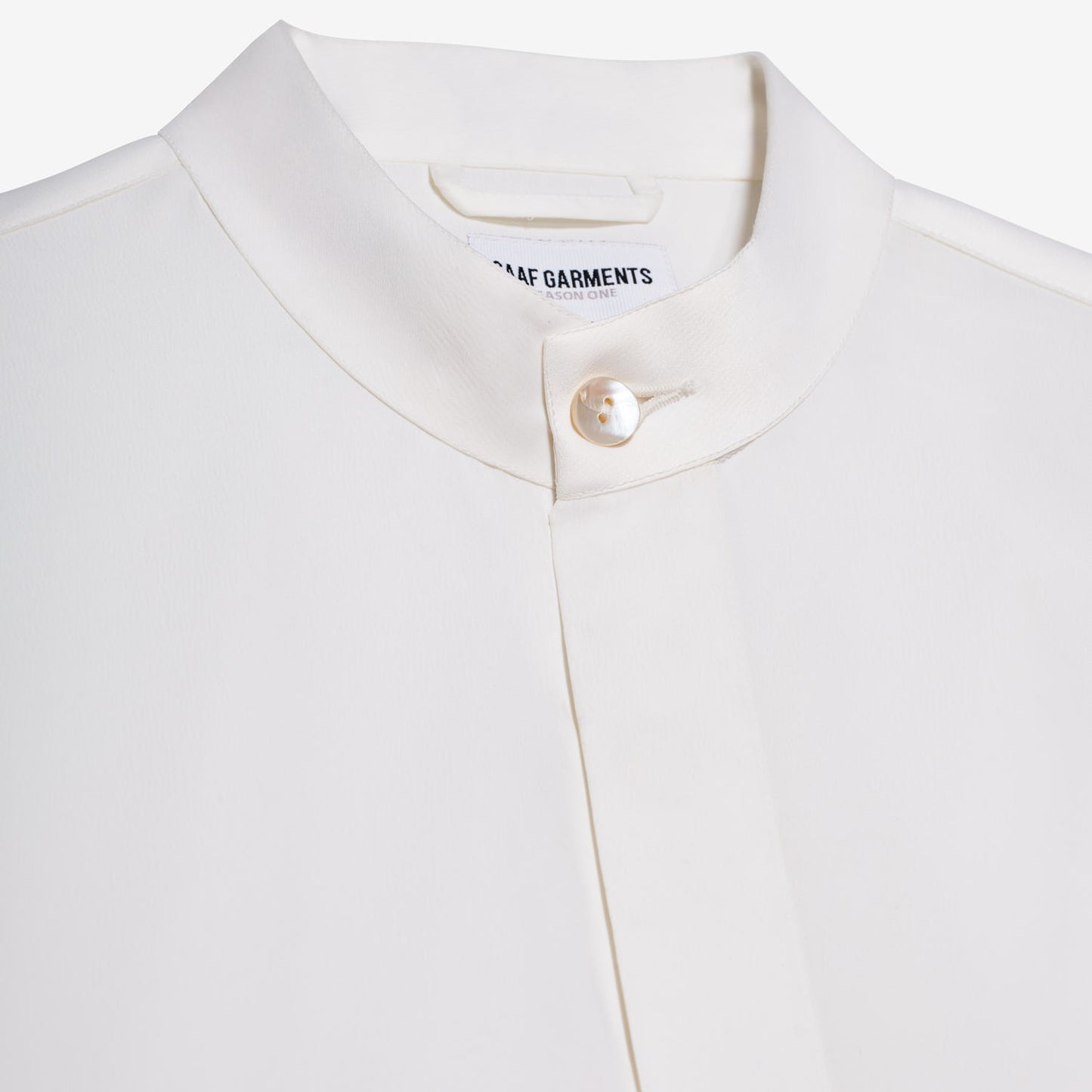 Oversized Band Collar Shirt