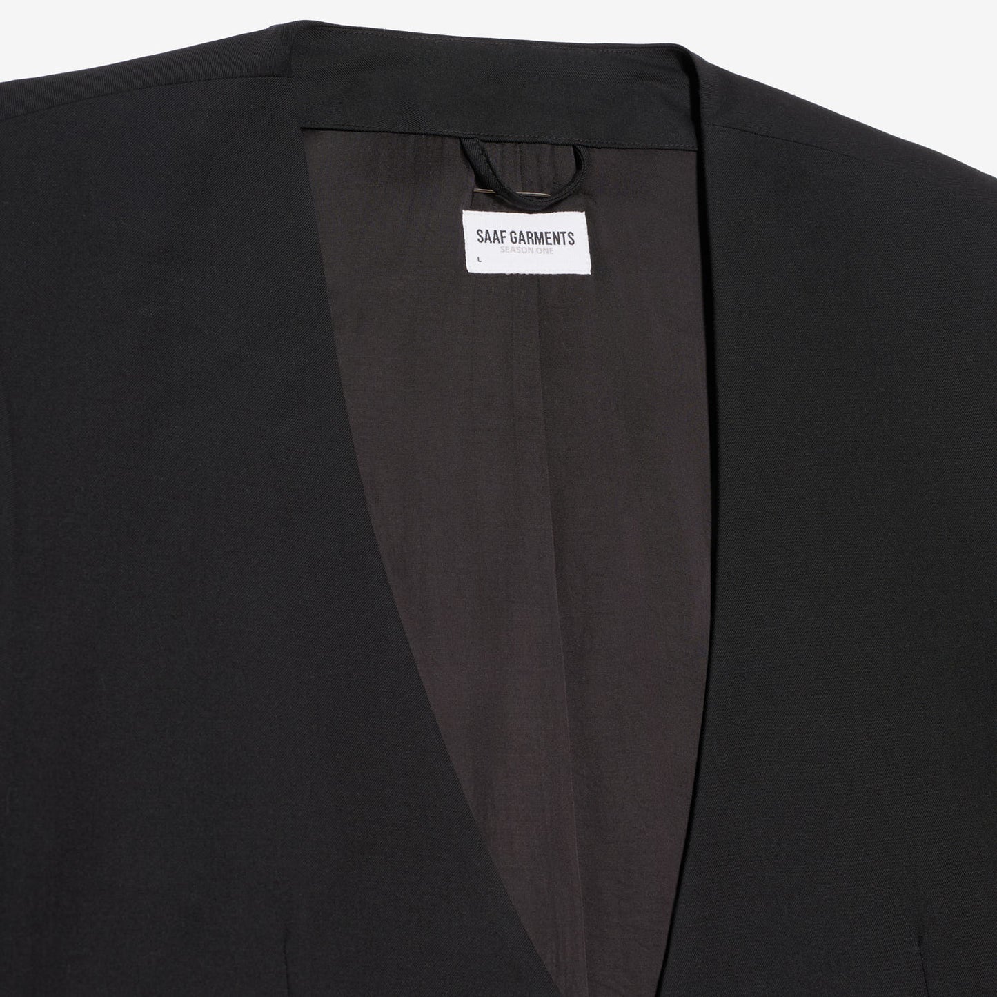 Double Breasted Lapelless Blazer