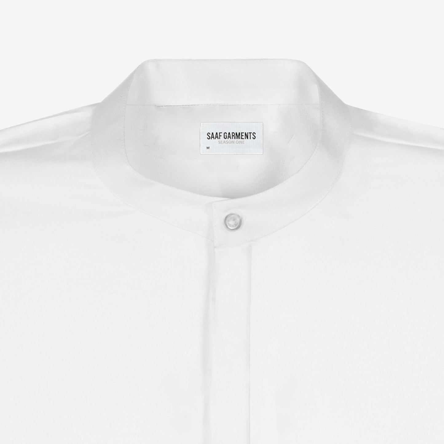 Tailored Band Collar Popover Shirt