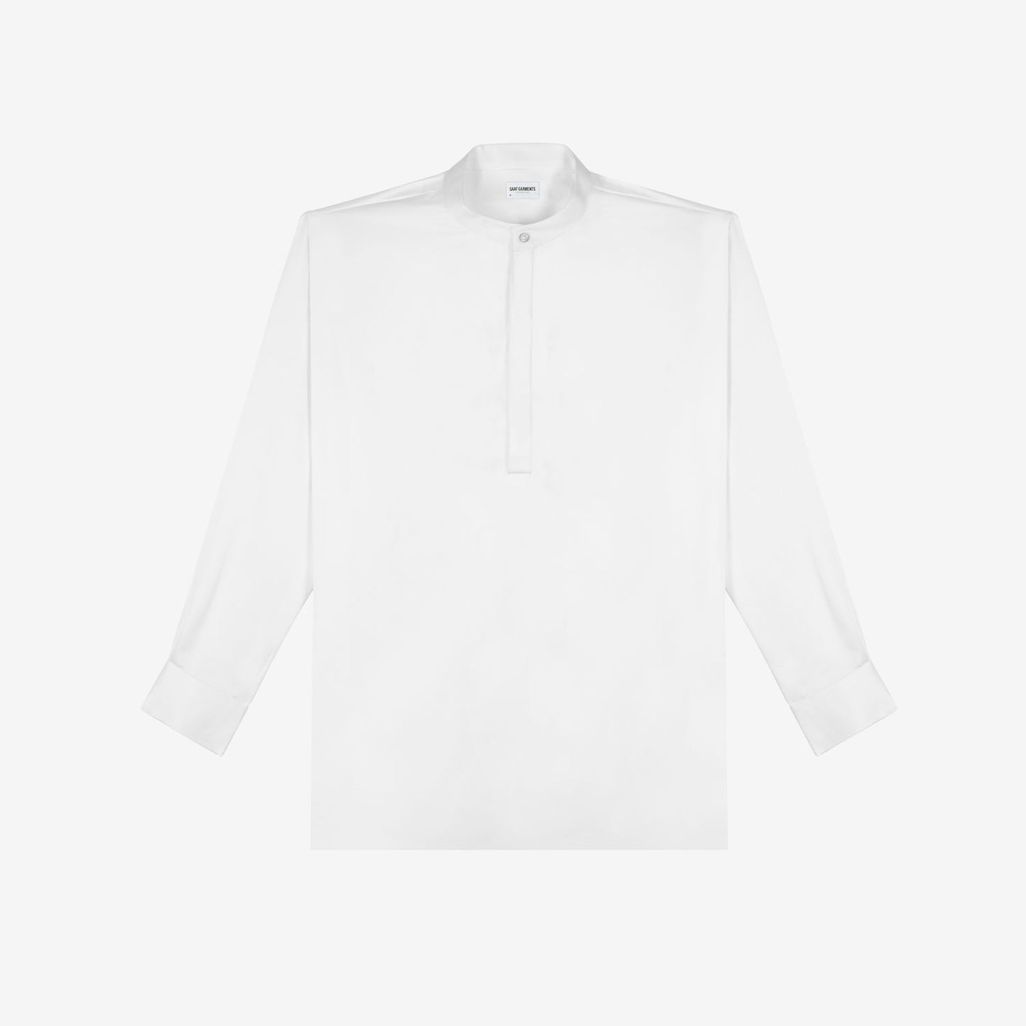 Tailored Band Collar Popover Shirt