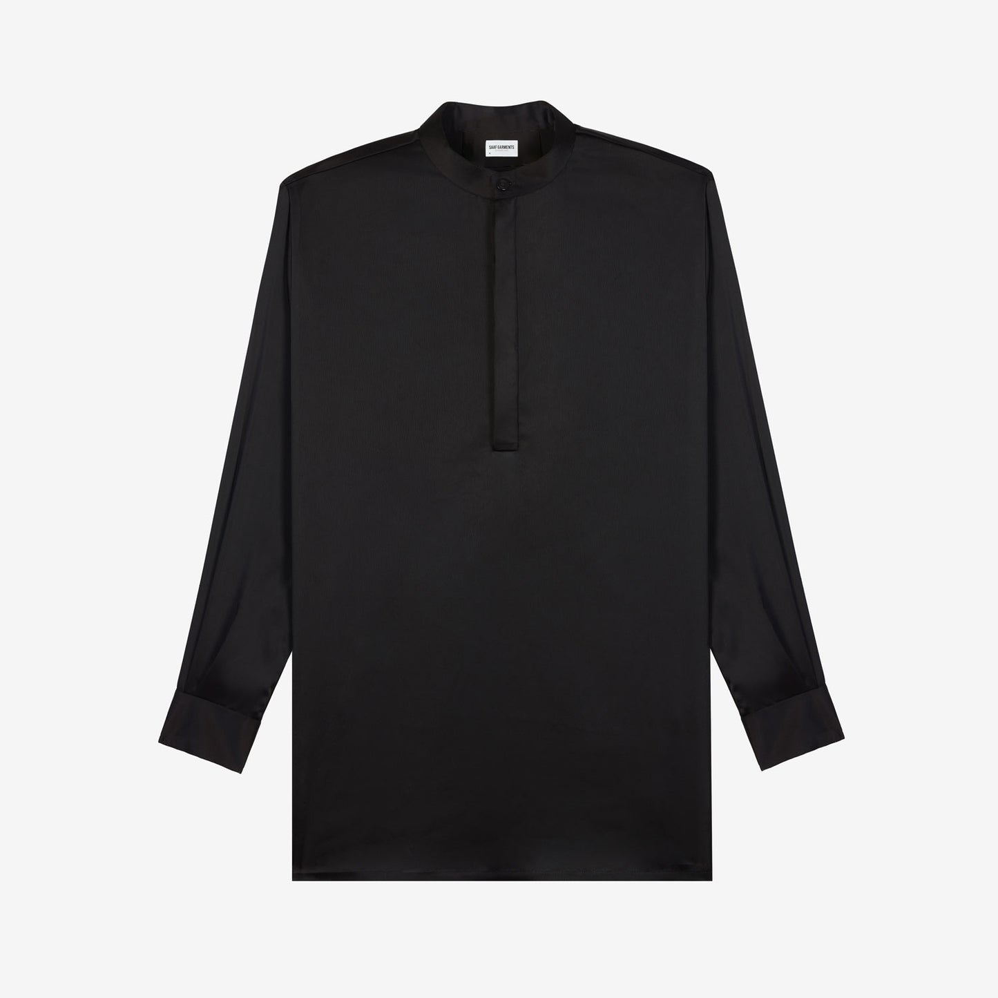 Tailored Band Collar Popover Shirt