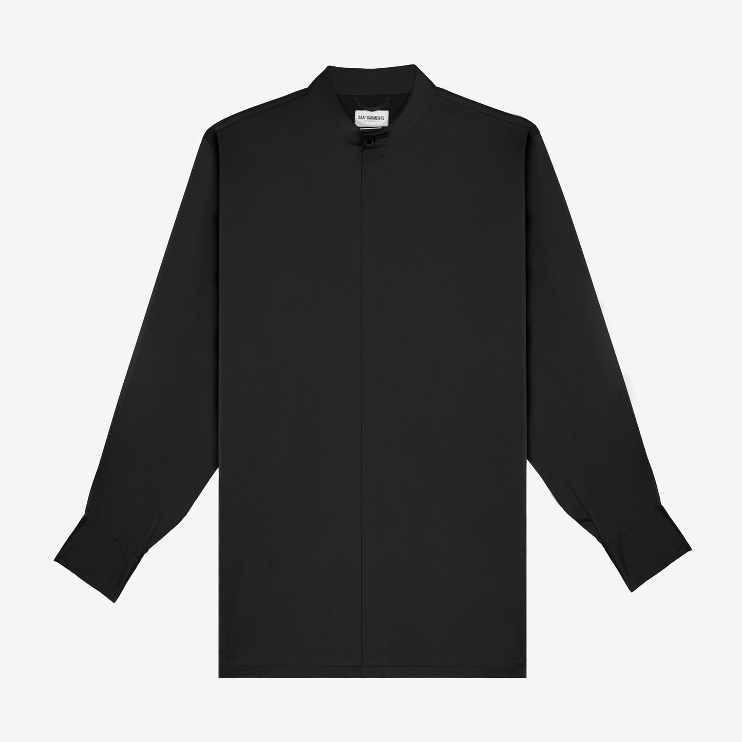 Oversized Band Collar Shirt