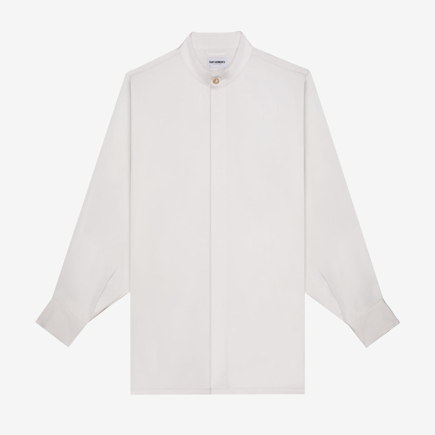 Oversized Band Collar Shirt