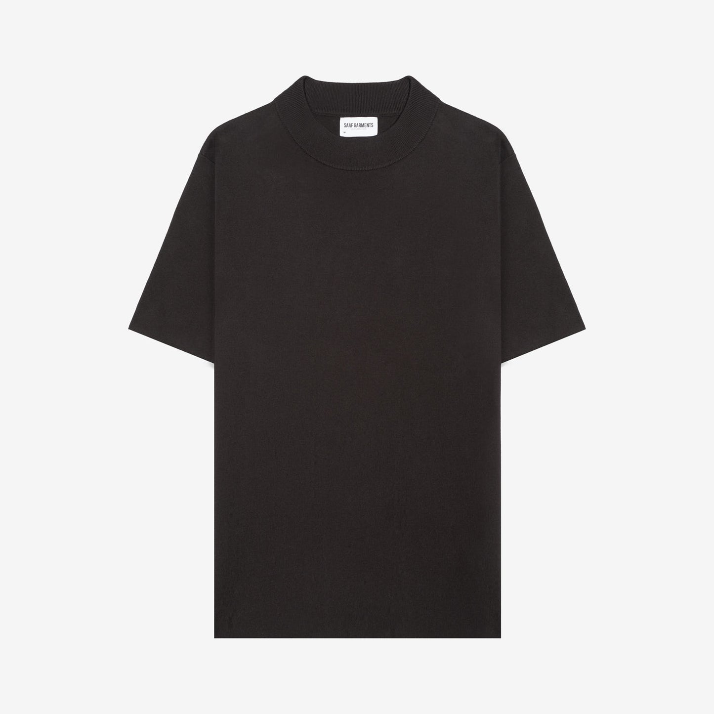 Cotton Knit Mockneck T-shirt