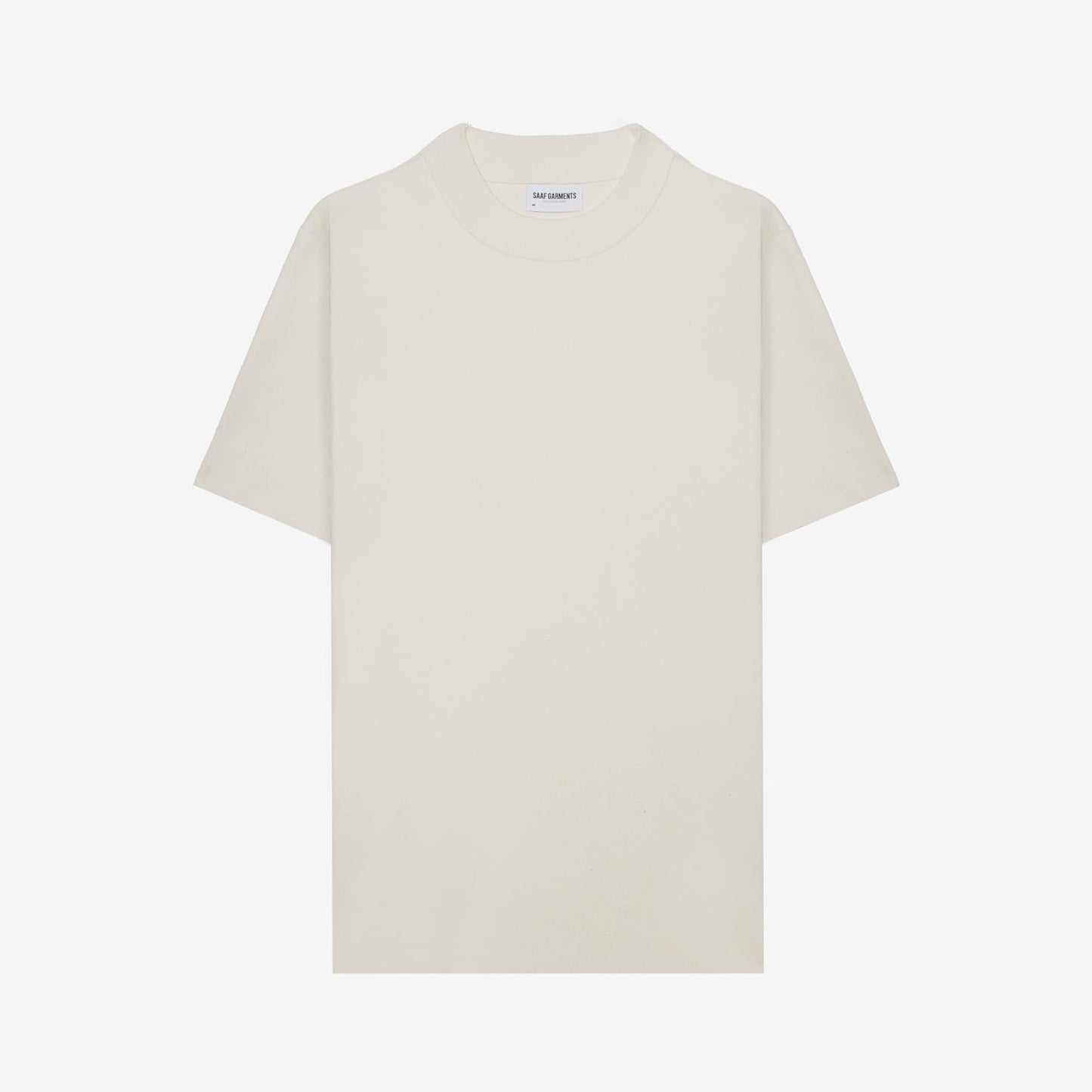 Cotton Knit Mockneck T-shirt