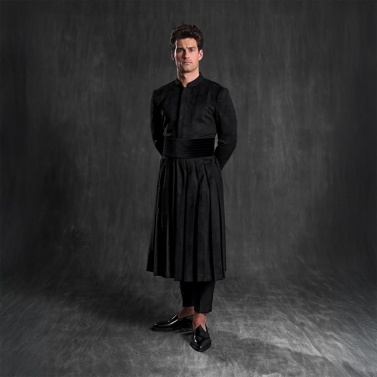 Pleated Long Jacket