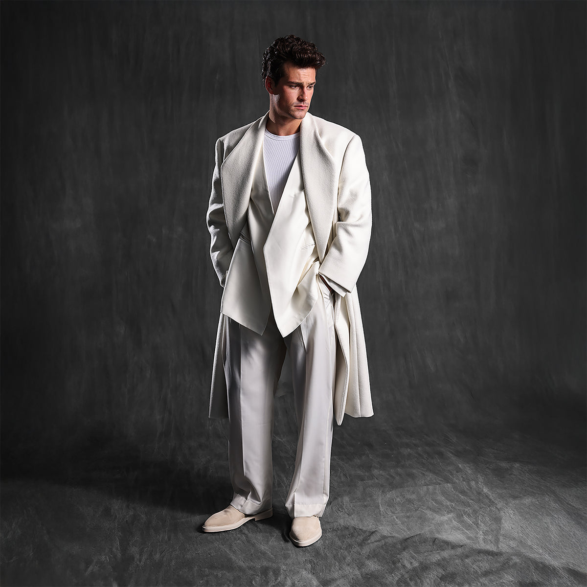 Oversized Wool Cashmere Overcoat