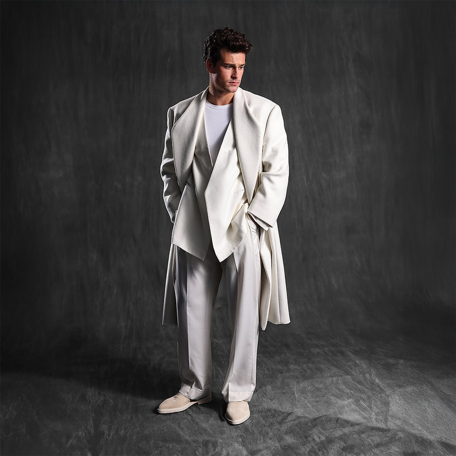 Oversized Wool Cashmere Overcoat