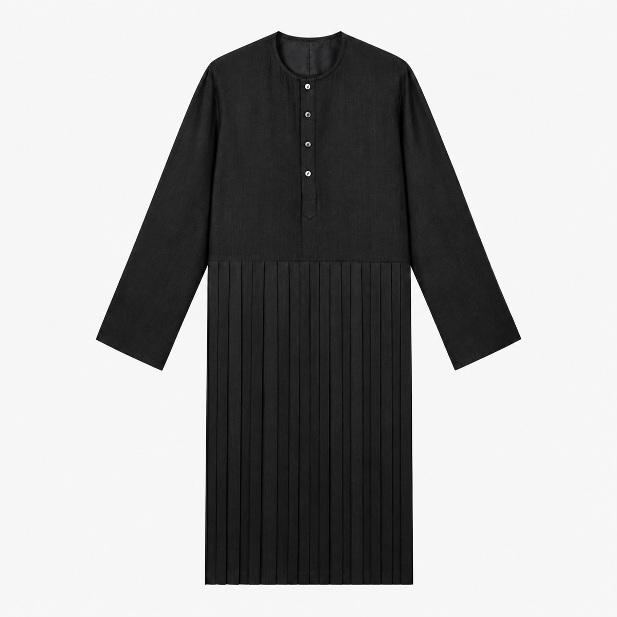 Pleated Crewneck Kurta