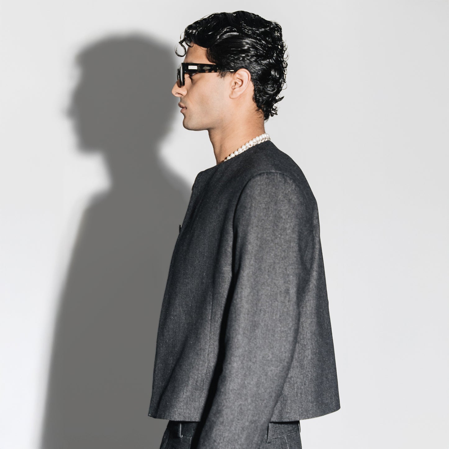 Crewneck Cropped Jacket
