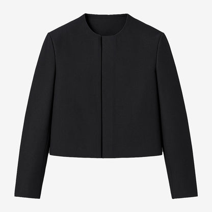 Crewneck Cropped Jacket