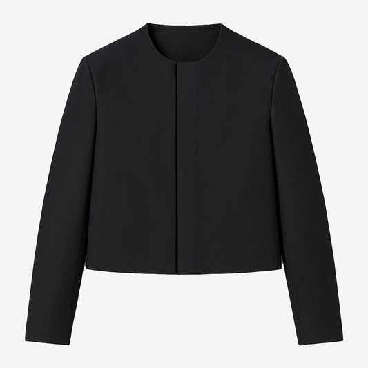 Crewneck Cropped Jacket