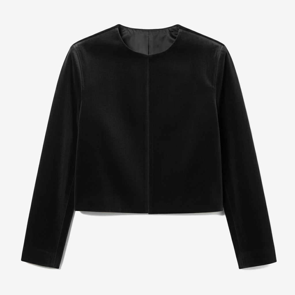 Crewneck Cropped Jacket