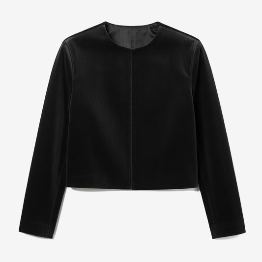 Crewneck Cropped Jacket