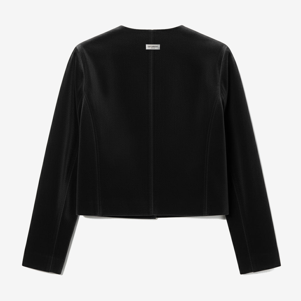 Crewneck Cropped Jacket