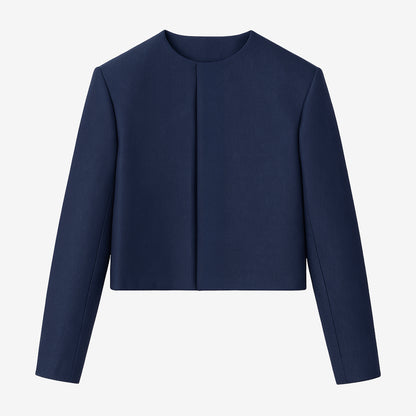 Crewneck Cropped Jacket