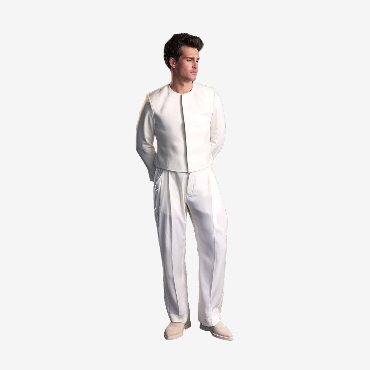 High Waisted Relaxed Wide Leg Pant