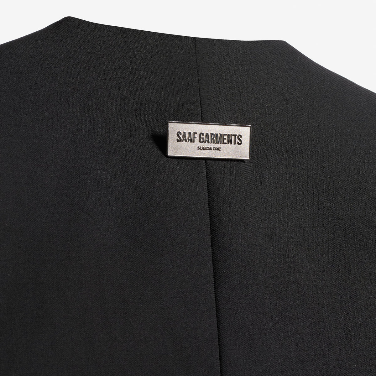 Double Breasted Lapelless Blazer