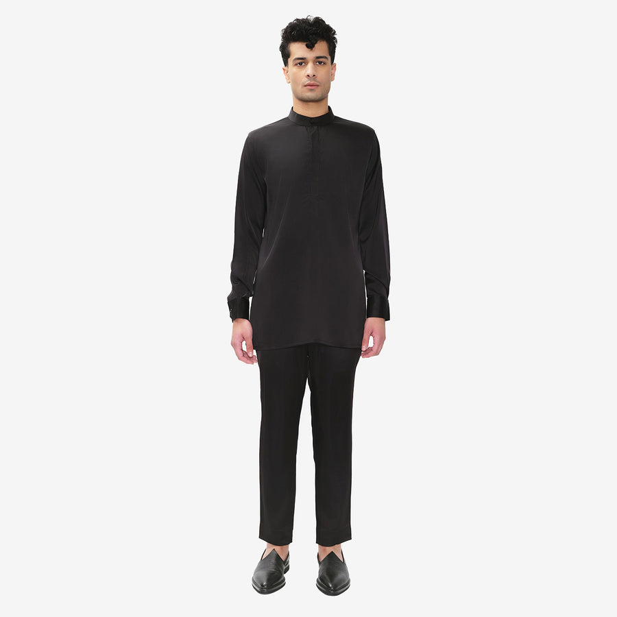 Satin Elastic Waist Pant