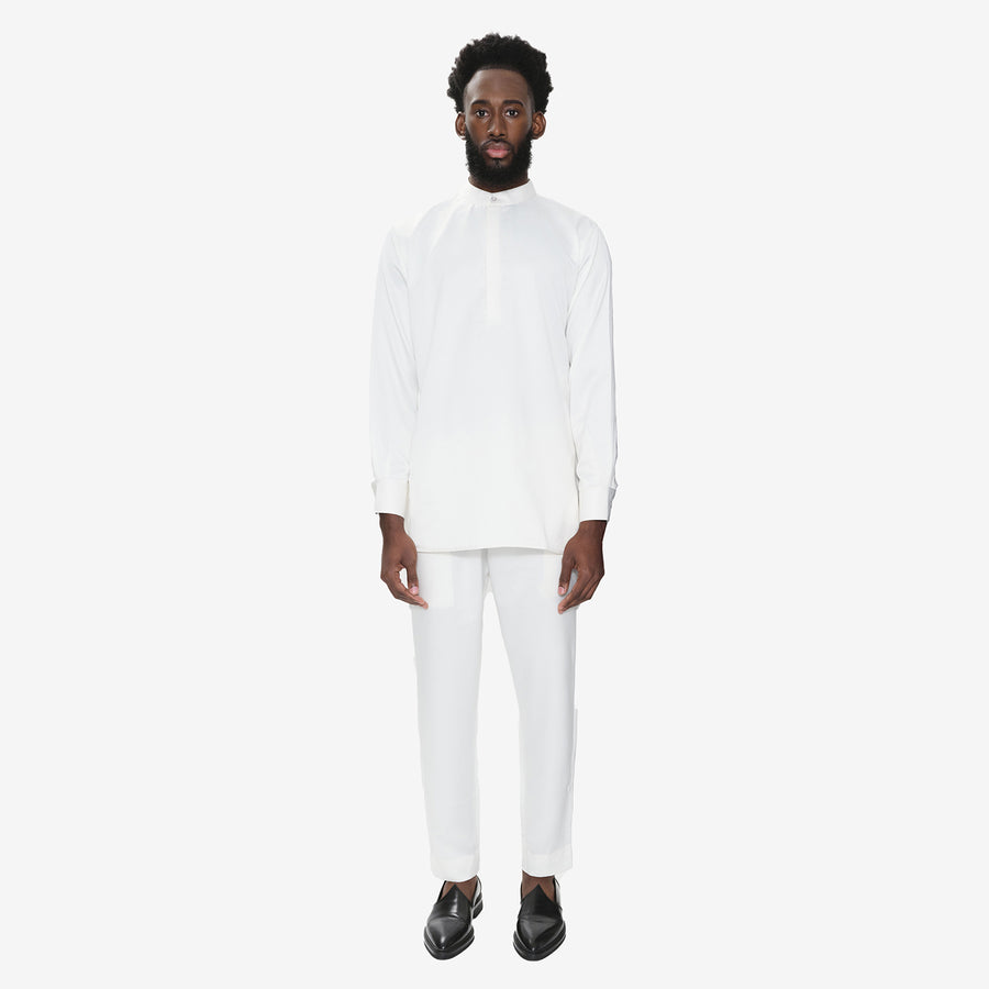 Satin Elastic Waist Pant