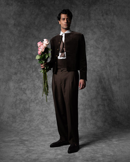 Crewneck Cropped Jacket