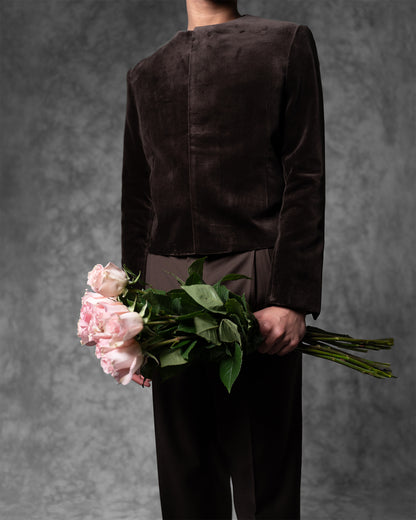 Crewneck Cropped Jacket