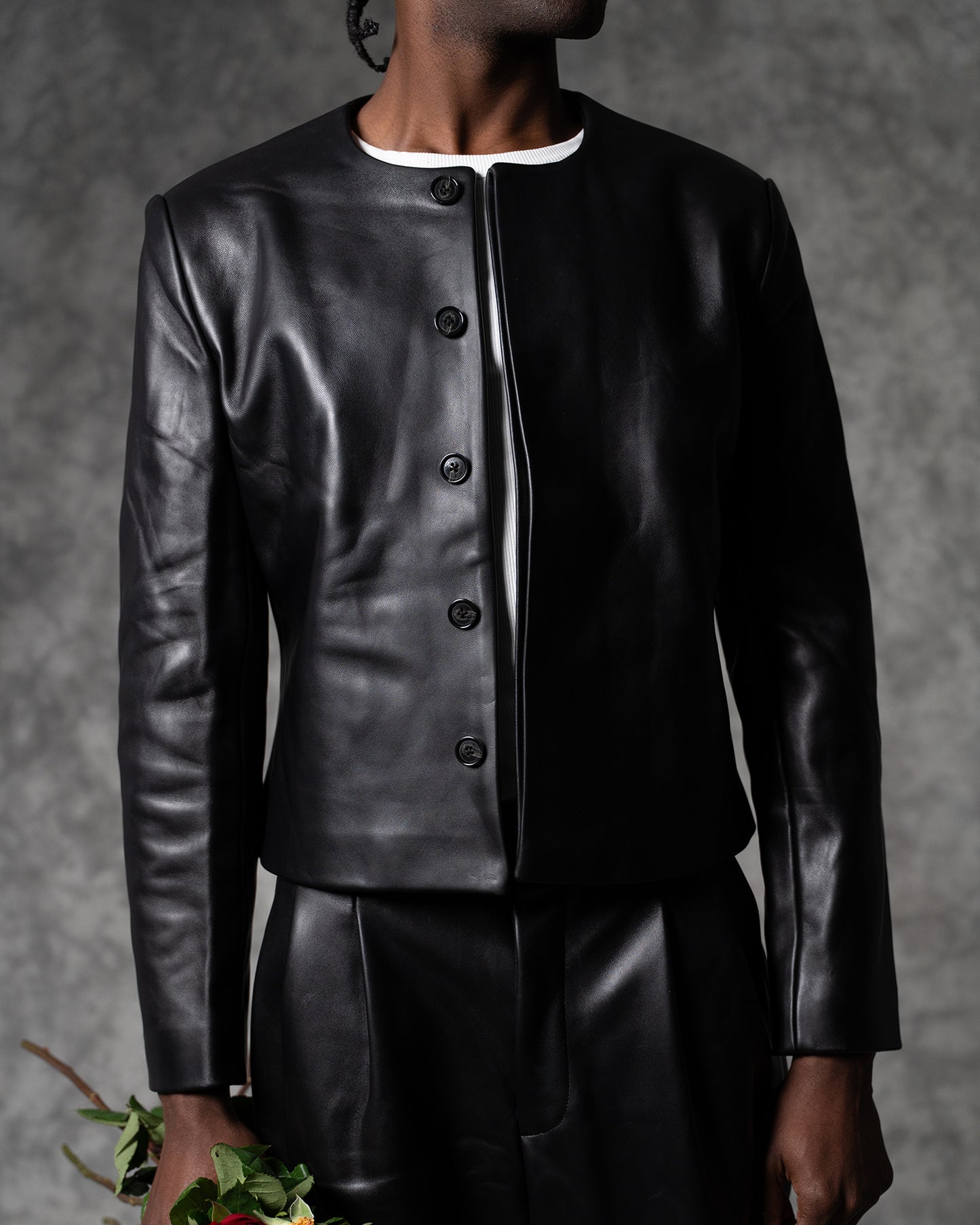 Crewneck Cropped Jacket