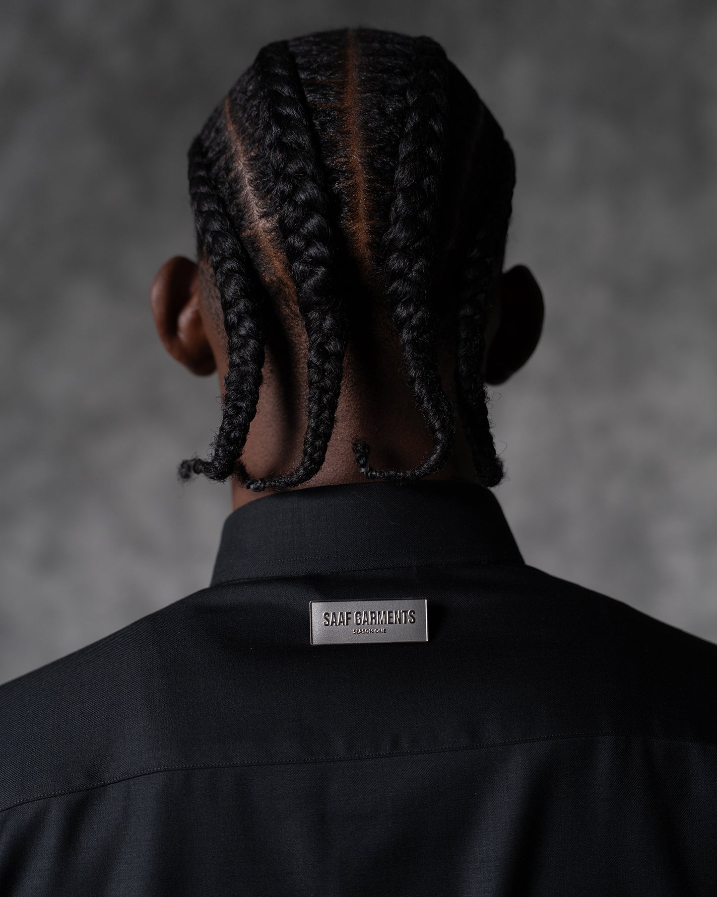 Oversized Band Collar Shirt