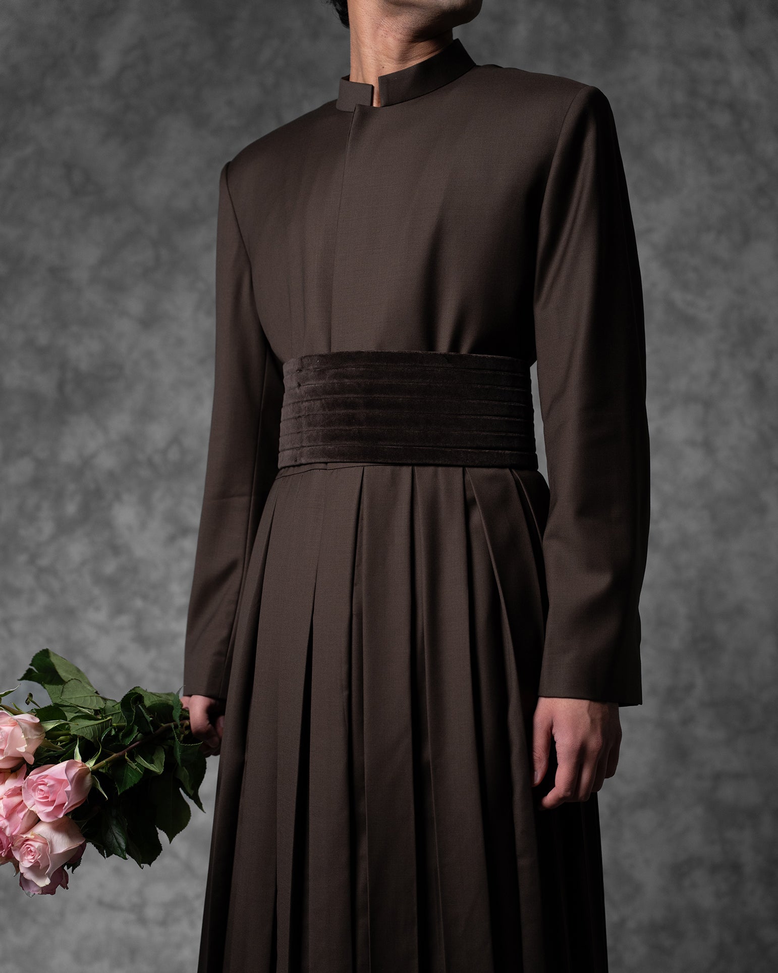 Pleated Long Jacket