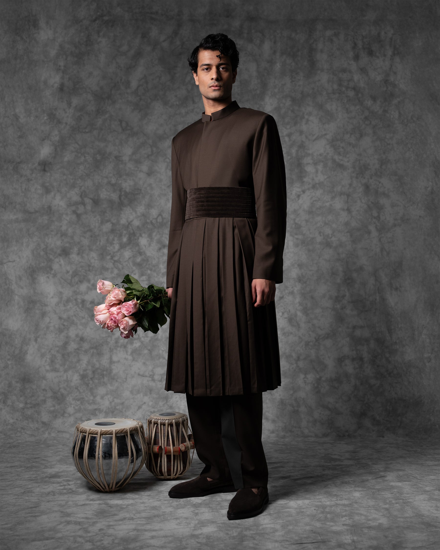 Pleated Long Jacket