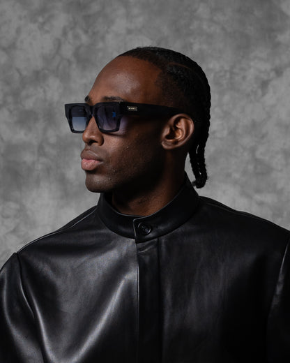 Oversized Band Collar Shirt