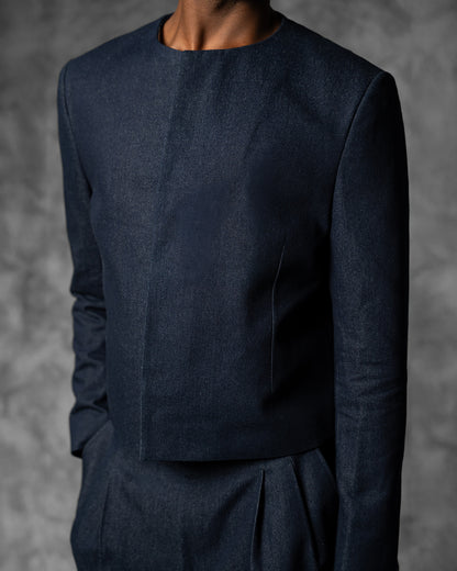 Crewneck Cropped Jacket