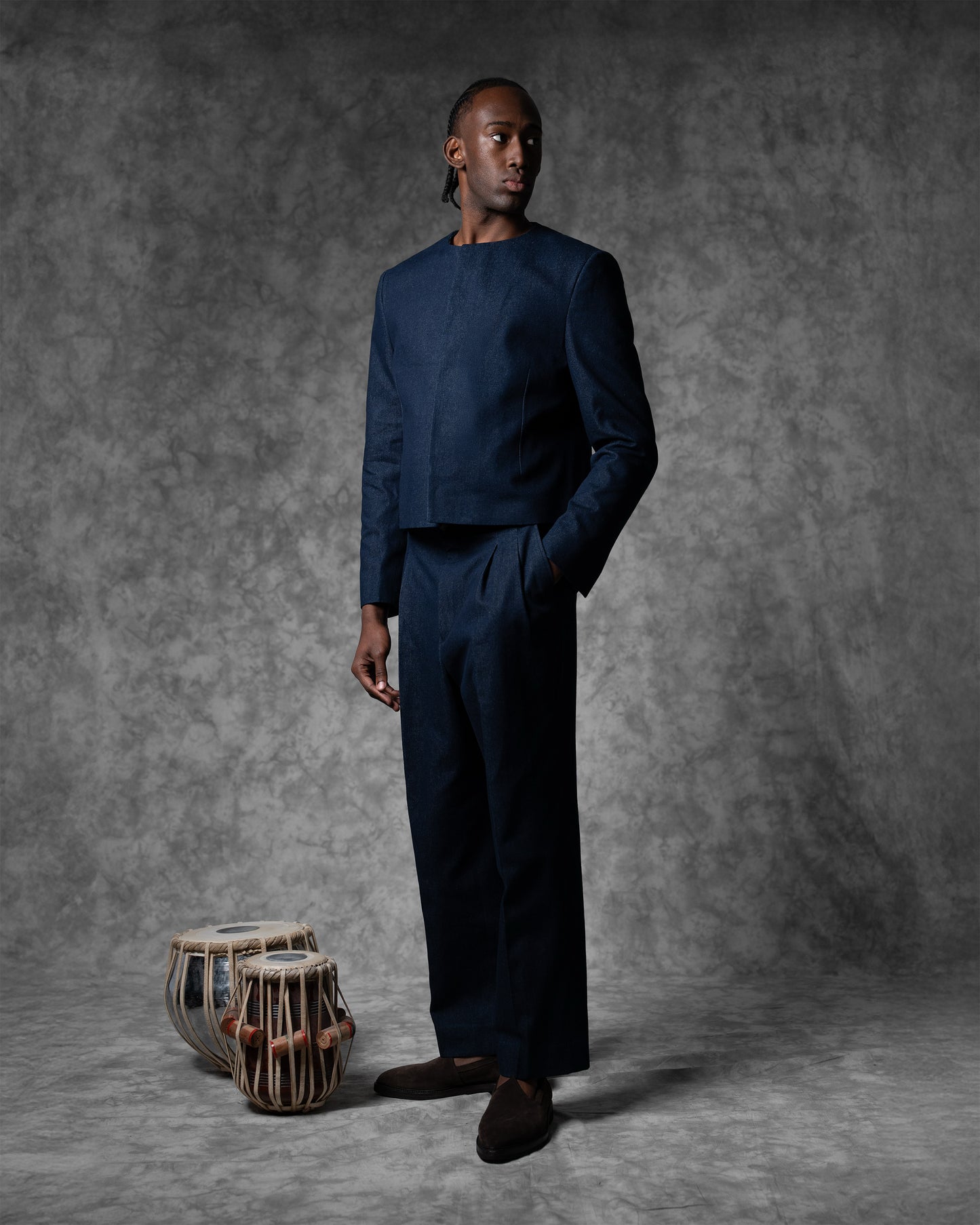 Crewneck Cropped Jacket