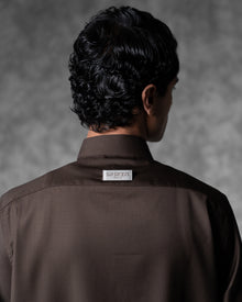 Oversized Band Collar Shirt