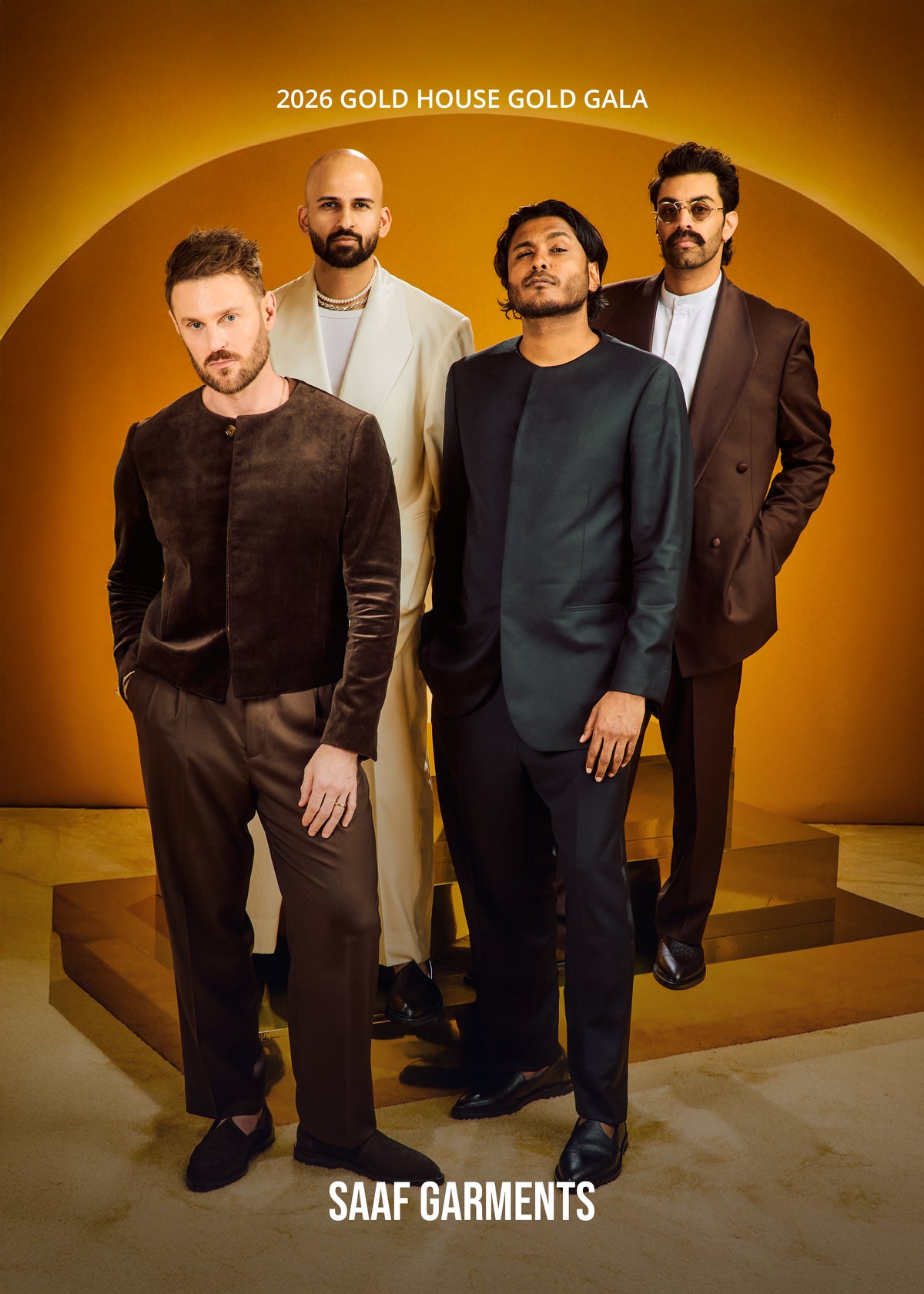 Bobby Berk, Usama Siddiquee, Saagar Shaikh and Osama Syed