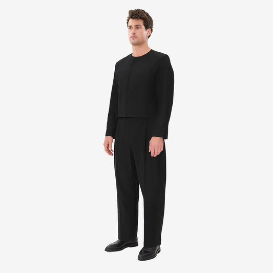 High Waisted Relaxed Wide Leg Pant