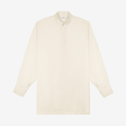 Oversized Band Collar Shirt