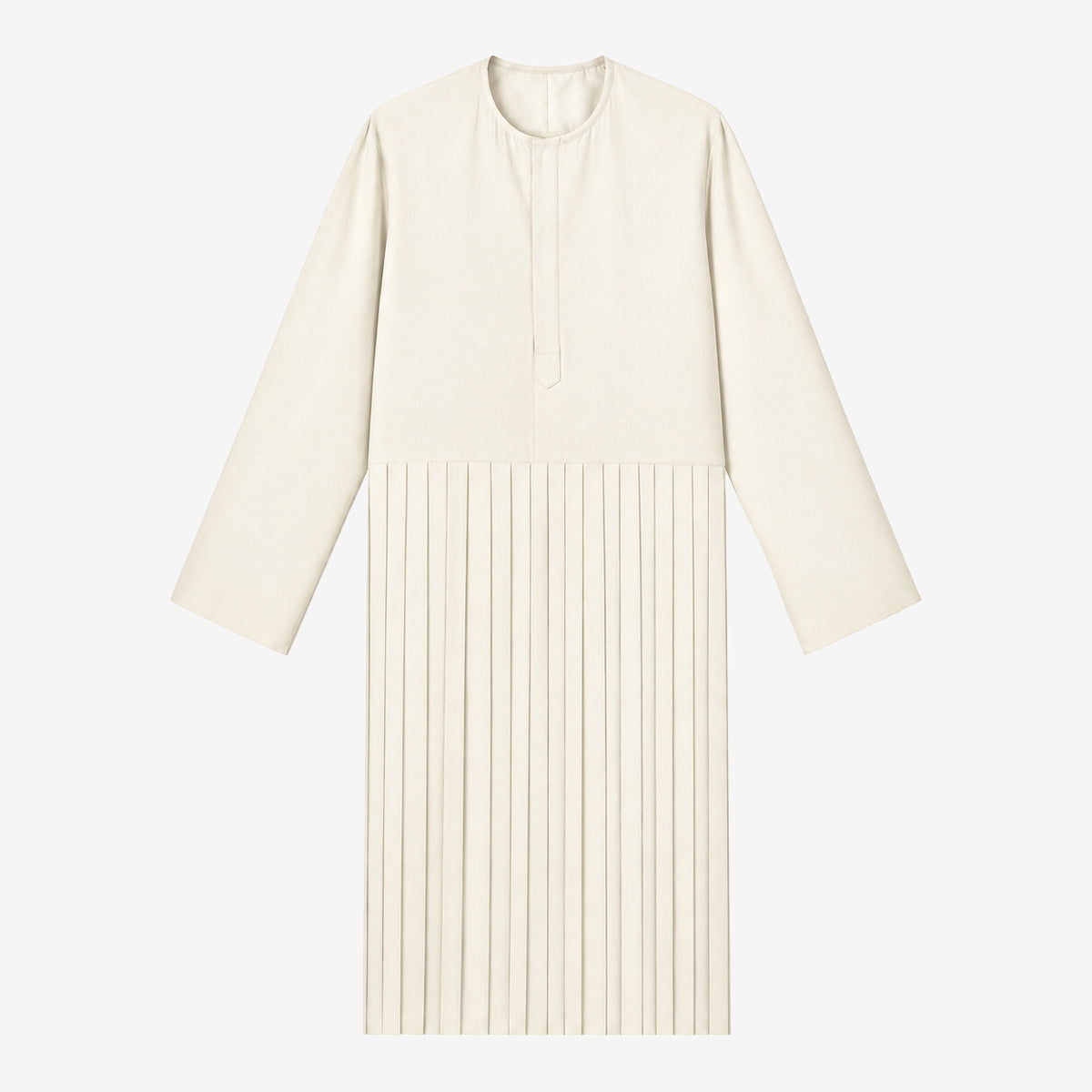 Pleated Crewneck Kurta