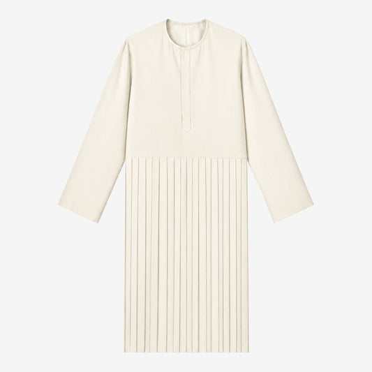 Pleated Crewneck Kurta