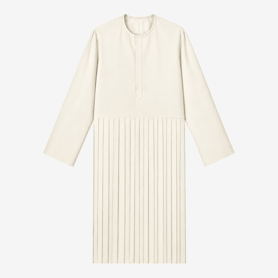Pleated Crewneck Kurta