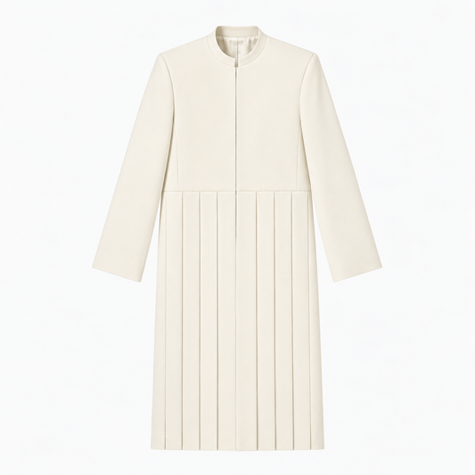 Pleated Long Jacket