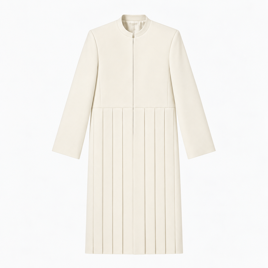 Pleated Long Jacket