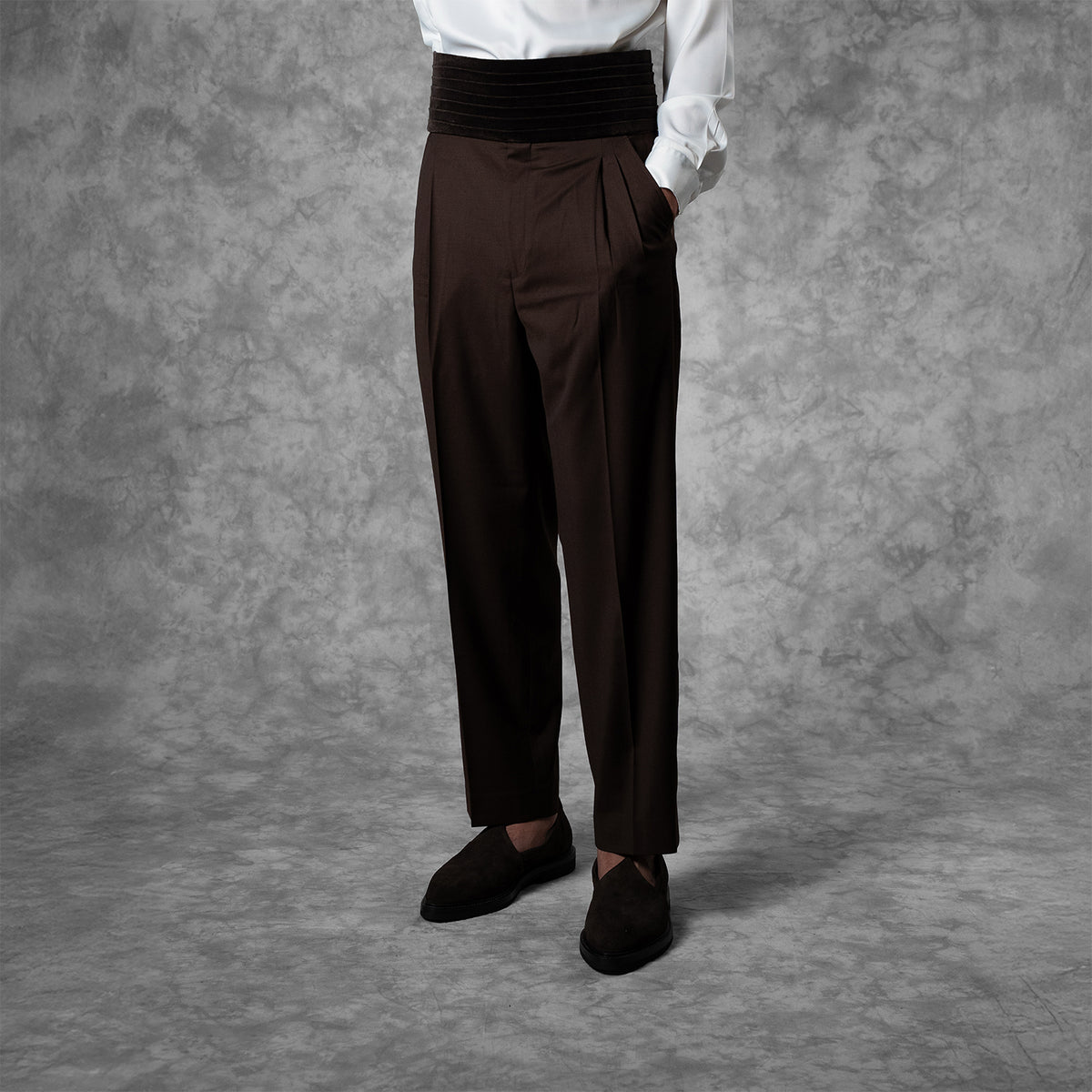 High Waisted Wide Leg Tuxedo Pant