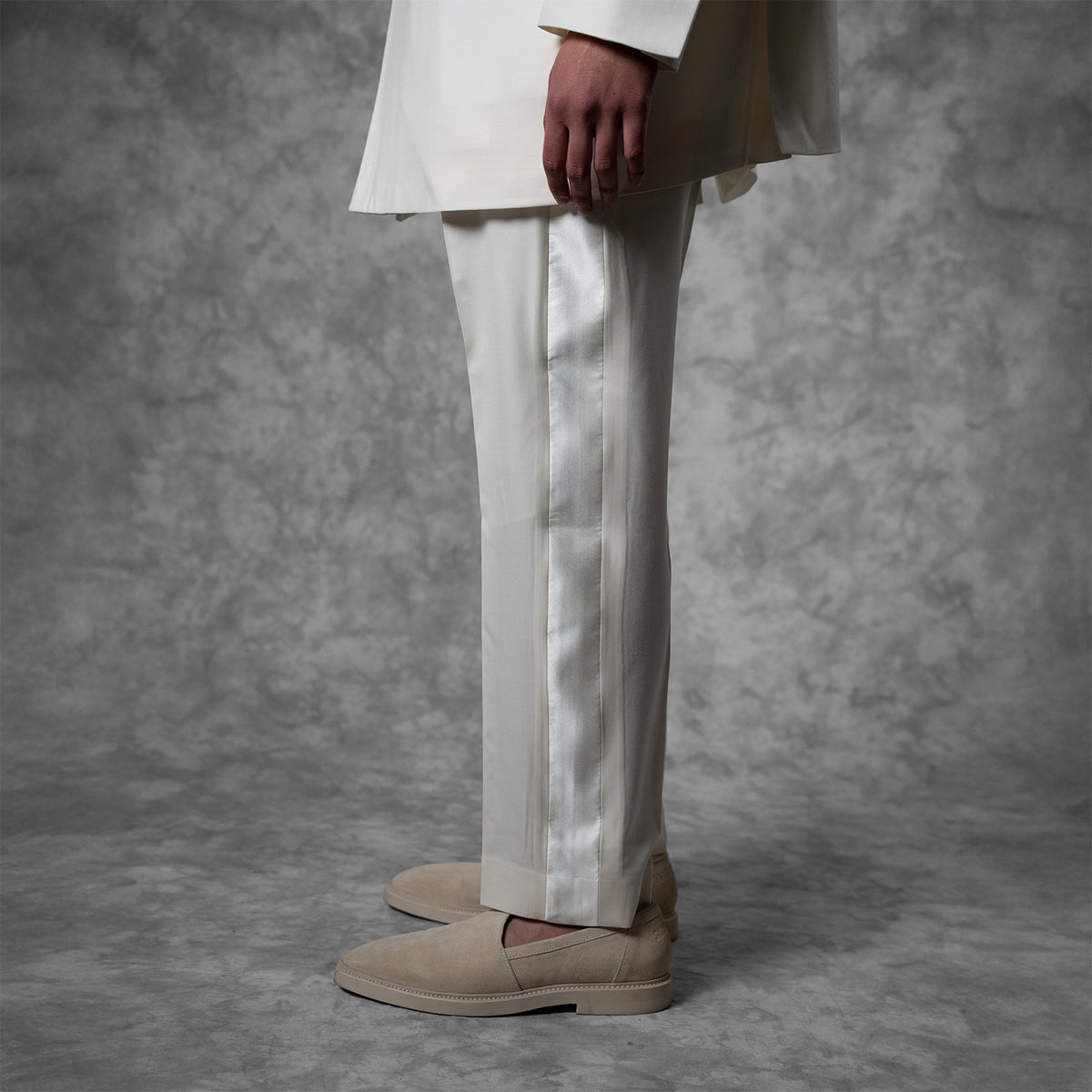 High Waisted Wide Leg Tuxedo Pant