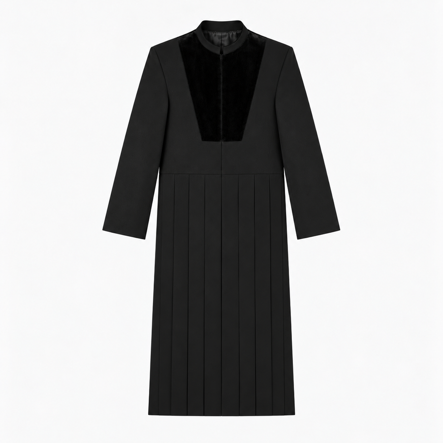 Pleated Long Jacket