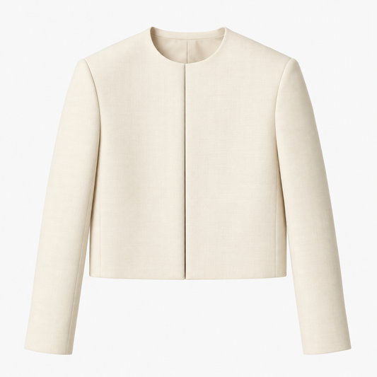 Crewneck Cropped Jacket